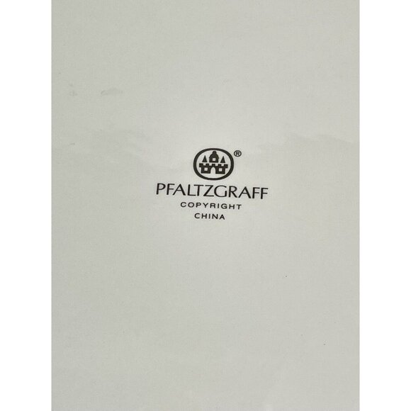 Pfaltzgraff Christmas Heritage Tree 8 1/2 Inch Trivet White Round Cheese Tray - Picture 4 of 5